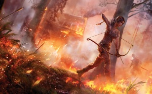Lara_Croft_Tomb_Raider_With_Archer_in_Fire_New_Game_Wallpaper-gWb